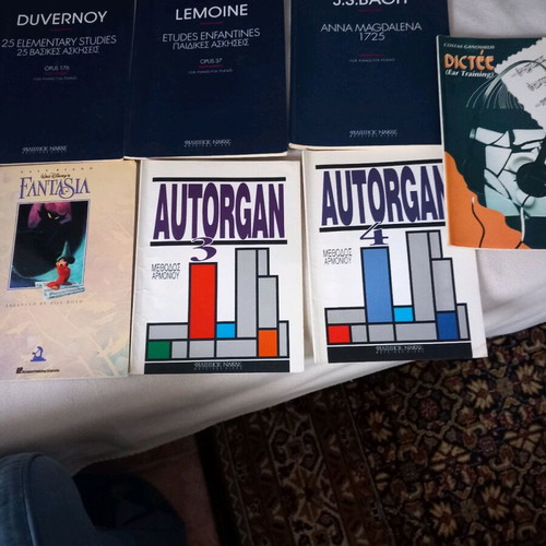 Music books used, pack of 7, for harmonium