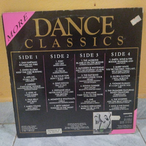 Disco Dance Classics double vinyl record used, pop