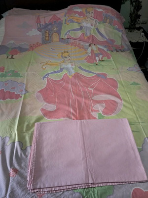 Nef-Nef Disney single bed sheet set used, 100% cotton