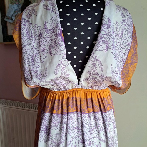 Nidodileda satin dress like new, multicolor, one size