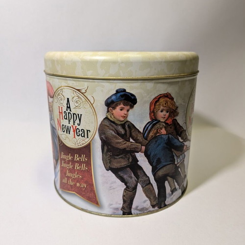 Metal storage box 19.5x22cm used