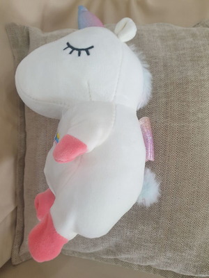 Plush unicorn like new, box only