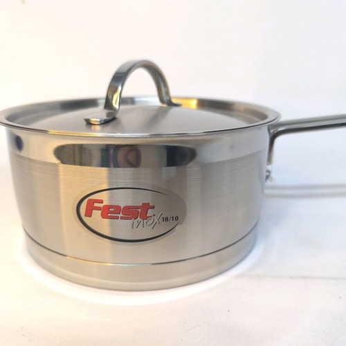 Fest 18/10 stainless steel saucepan with lid new