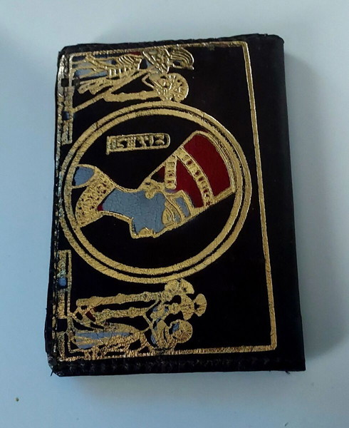 Συλλεκτικο πορτοφόλι δερμάτινο vintage από Αίγυπτο