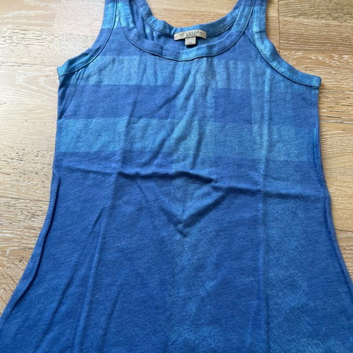 Burberry top with shiny stripes, Xsmall, like new, blue