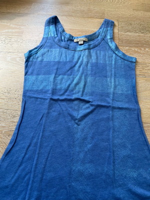 Burberry top with shiny stripes, Xsmall, like new, blue