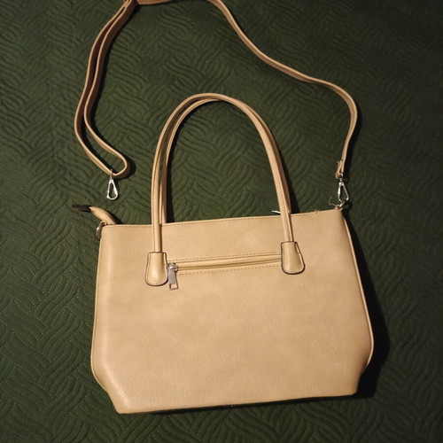 Medium shoulder bag new, beige