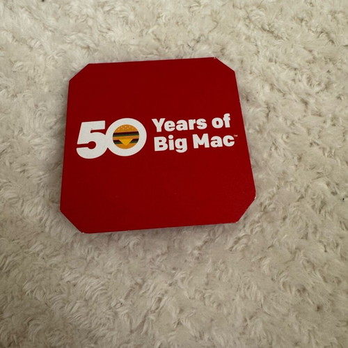 MacCoin 50 Years BigMac Anniversary Collectible Coin like new