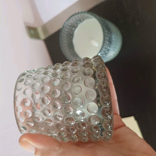 Glass decorative candle holders