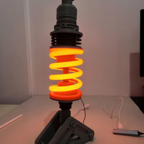 Shock Absorber LED Lamp 3D Printed Design new