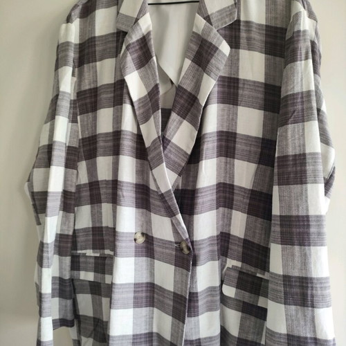 ASOS design checked jacket new, grey and purple