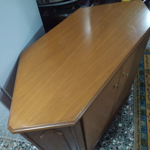 Corner cabinet used, 2-door storage unit with large capacity