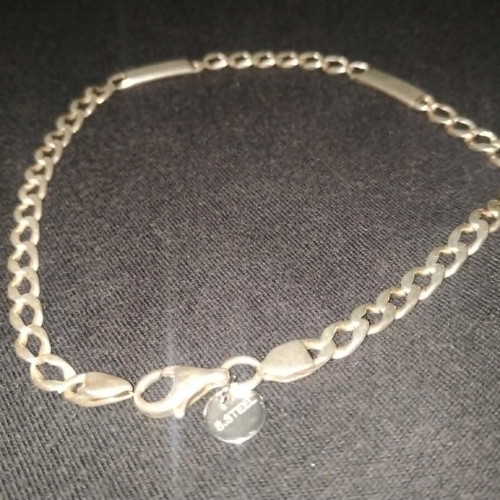 Silver Plated Unisex Identity Hand Chain 28cm like new