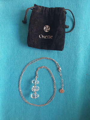 Oxette Silver 925 Necklace with Genuine Quartz Stones like new