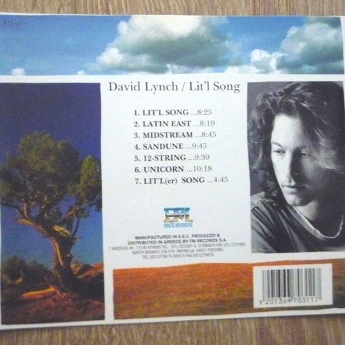 David Lynch Lit'l Song CD used, jazz