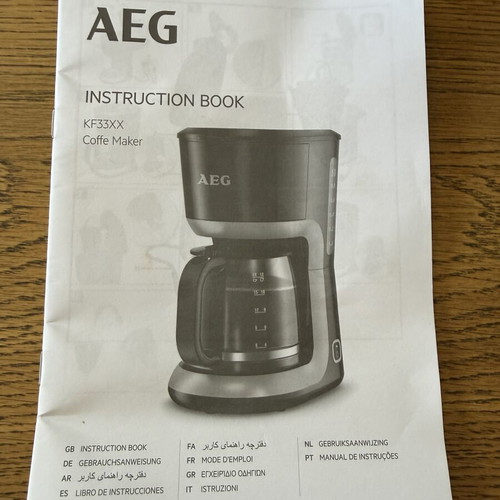 AEG KF33XX Filter Coffee Maker like new, 1100 Watt