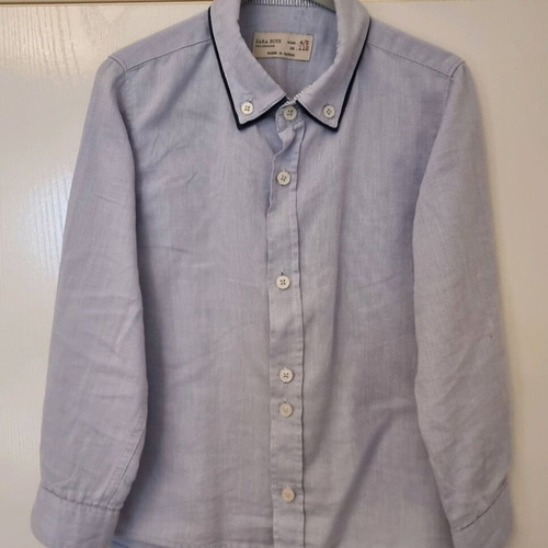 Zara Boys dress shirt used, size 4-5 years, blue turquoise
