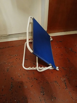 Backrest support used with adjustable 6-position foldable frame