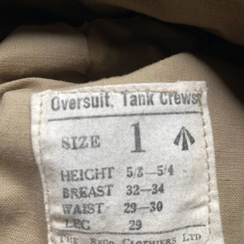 British tank crew uniform 1944 like new, original