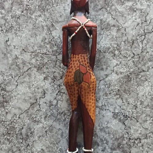 Wooden decorative statue from Africa