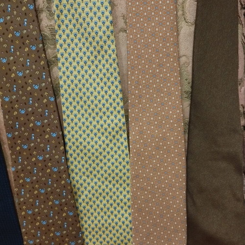 Salvatore Ferragamo silk ties pack of 7 like new