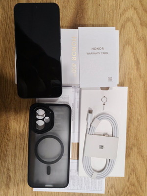 Honor 400 5G Dual SIM smartphone like new, 8GB RAM 512GB storage, Midnight Black