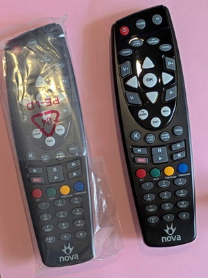 Τηλεχειριστήρια NOVA για Novabox HD PVR 865 καινούργια, σετ 2