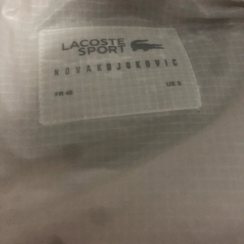 Lacoste Djocovic jacket size S like new, white and red