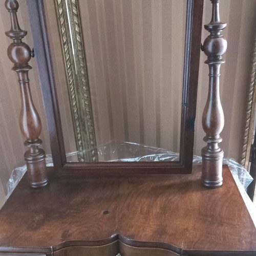 French tabletop dressing table used, missing mirror