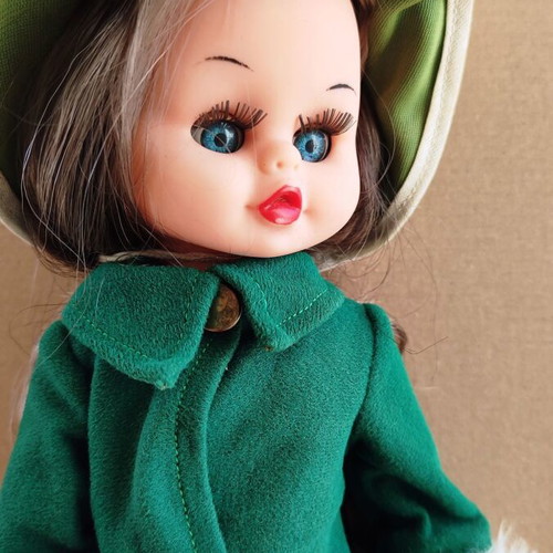 Apergis Collectible Doll 1970s like new with original clothes, 34 cm
