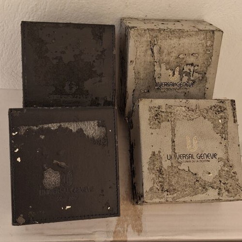 Universal Geneve watch boxes refurbished, set of 4