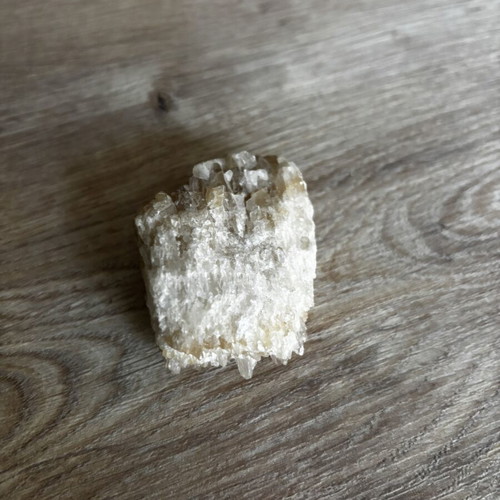 Honey Calcite raw crystal cluster