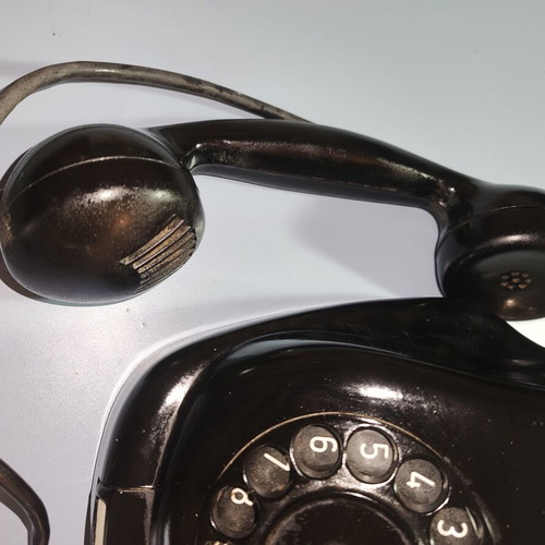 Vintage rotary dial telephone 1963 used, collectible