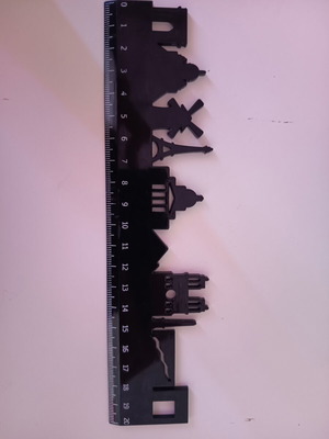 Legami Follow The Skyline Paris 20 cm ruler like new