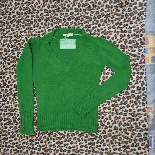 Tally Weili knitted sweater like new, green, size S