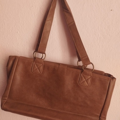 U.S. Polo Assn. women's shoulder bag new, brown faux leather