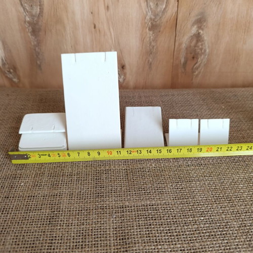 Leather jewelry display stands set of 5 like new for earrings