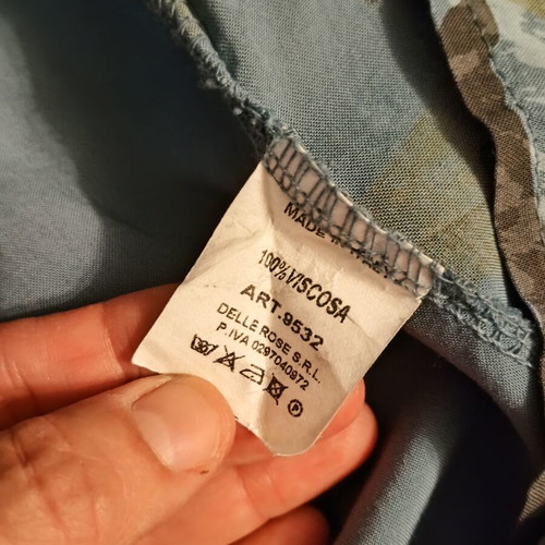 Γυναικείο πουκάμισο σαν καινούργιο, one size, μπλε, 100% βισκόζη