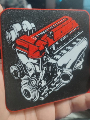 2jz engine Toyota Supra 3D printed decorative new