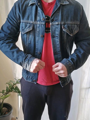 Levi's Denim Jacket σαν καινούργιο, κλασικό τζιν μπουφάν Trucker μαύρο