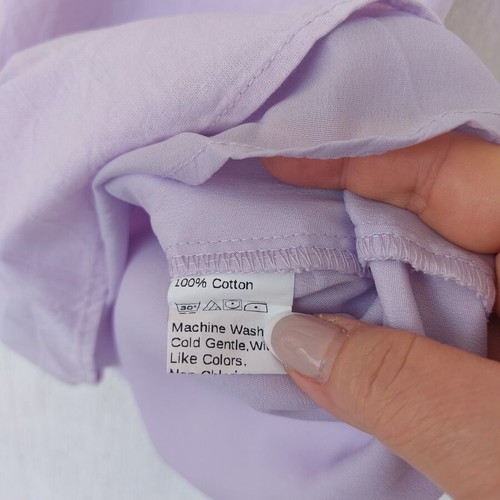 Shein lilac cotton babydoll dress, large