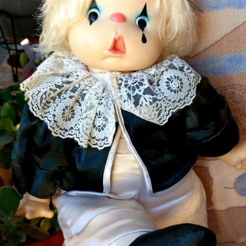 Madonna clown used, Greek company, 80s era, 39 cm