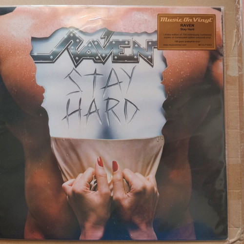 Raven Stay Hard LP translucent yellow vinyl new, metal