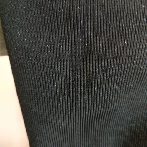 Over-the-knee boots made of knitted fabric, like new, black