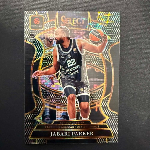 2025-26 Panini Select Euroleague Jabari Parker Concourse Snake Skin 1/1 card