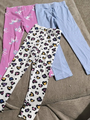 Sinsay leggings set of 3 104 cm like new