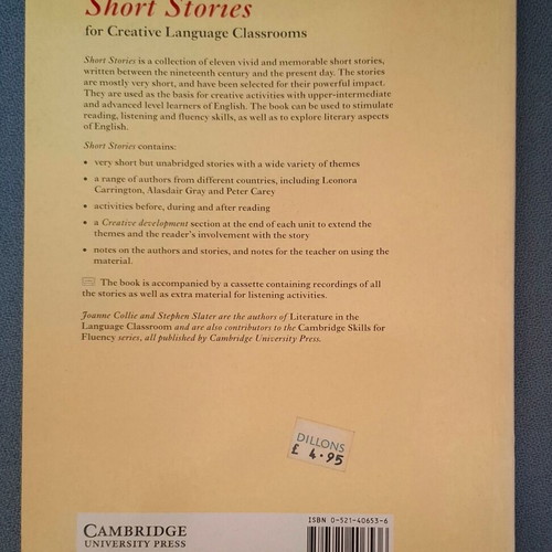 Short Stories For Creative Language Classrooms like new