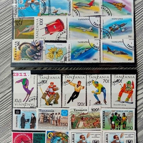 Tanzania stamps like new, 2 sheets from 1980s and 1990s
