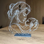 Modern Line Art table decor Mother and Child new