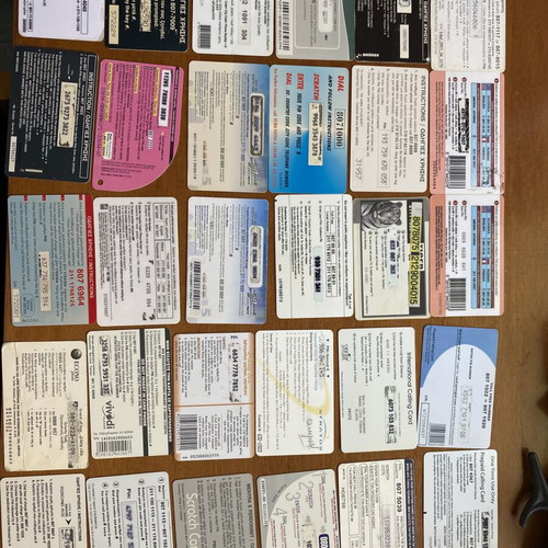 Phone cards like new, set of 30 different